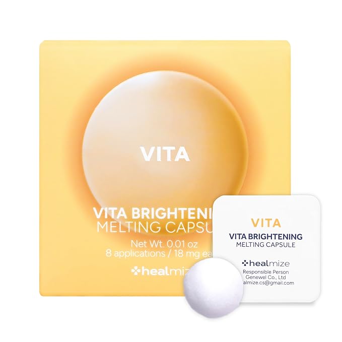 Vita Melting Snowball Capsule (8ea) – 5,470ppm Vitamin C (Ascorbic Acid) with Collagen & Hyaluronic Acid – Daily Tone-Refining & Glow-Boosting Freeze-Dried Capsule for Radiant Skin