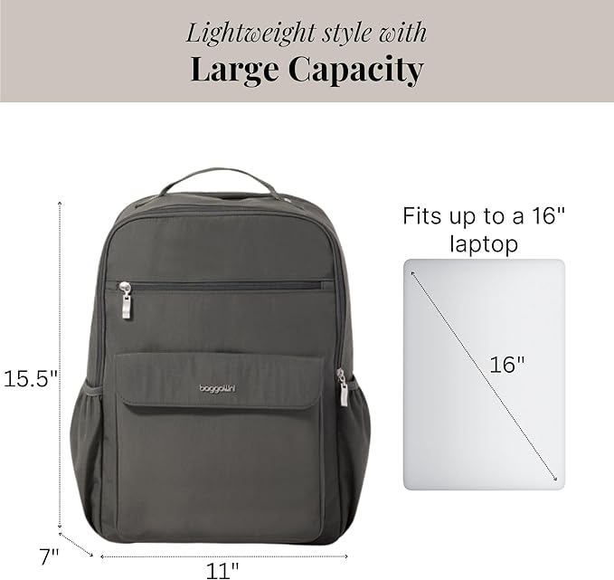 Baggallini Everyday Laptop Backpack - Image 4