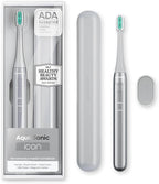 Aquasonic Icon ADA-Accepted Rechargeable Toothbrush | Magnetic Holder & Slim by AquaSonic