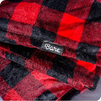 Fleece Blanket Microplush (King / 39 - Buffalo Plaid - Red/Black)
