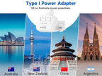 Australia New Zealand Power Adapter USB C (Type I-Australia New Zealand)