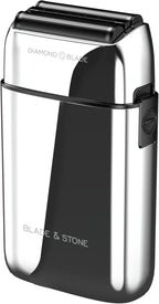 Blade & Stone PS501 Foil Shaver for Men – Dual Foil Cordless Shaver with Graphene-X Blades and 8000 RPM Digital Motor – All-Metal, Rechargeable Wet and Dry Razor – Aviator