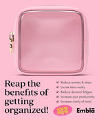 Clear Makeup Bag Zipper Pouch, Transparent Cosmetic Case Organizer, TSA - Image 6