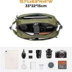 K&F Concept 2 in 1 Sling Bag Everyday Shoulder Bag & Multifunction Photography - Image 2