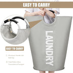 DOKEHOM 90L Large Laundry Basket, Collapsible Laundry Bag, Freestanding Tall - Image 5