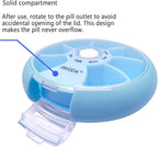 INVODA Weekly Pill Organizer 7 Compartment Rotating Pill Box - Image 6