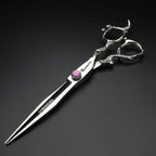 SHARONDS Hair Cutting Scissors Hairdressing Scissors Thinning Scissor Professional Barber Salon Home Shear For Men Women (7 inch flat)