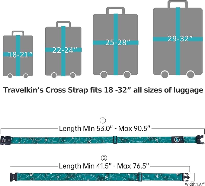 Travelkin Luggage Straps TSA Approved - Image 6