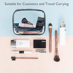 APREUTY Clear Makeup Bags, TSA Approved 6 Pcs Cosmetic Makeup Bags Set Clear PVC - Image 2