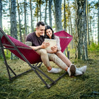 Universal Double Hammock with Stand Included for 2 Persons (1. Red)