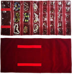 Travel Jewelry Roll Bag Portable Organizer Pouch by SCIKHEFT