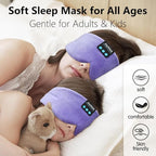 Joythink Sleep Headphones Bluetooth Sleep Mask Silk Headband Earphones - Image 2