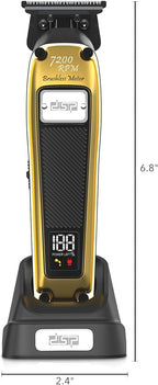 DSP Professional Beard Trimmer for Men, Cordless Trimmer Barber, BLDC Motor & DLC Coated Blade, Bald Head Clipper for Men