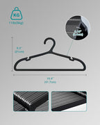 50 Pack Clothes Hangers, Non Slip Plastic Coat Hangers, Space Saving Hangers - Image 7