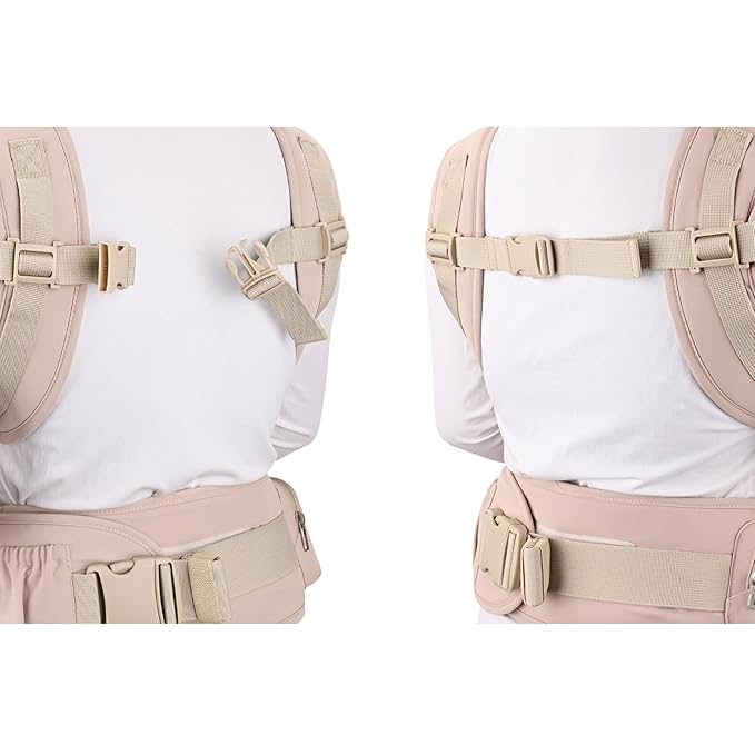 Bebamour Baby Carrier with Hip Seat, All-Position Breathable Mesh Hip Seat & - Image 3