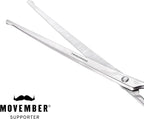 Tweezerman 9" Pet Grooming Scissors with Safety Round Tips, Professional Curved Grooming Shears for Medium to Large Dogs