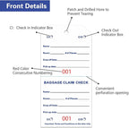 1000 Baggage Claim Check Tags - Image 2