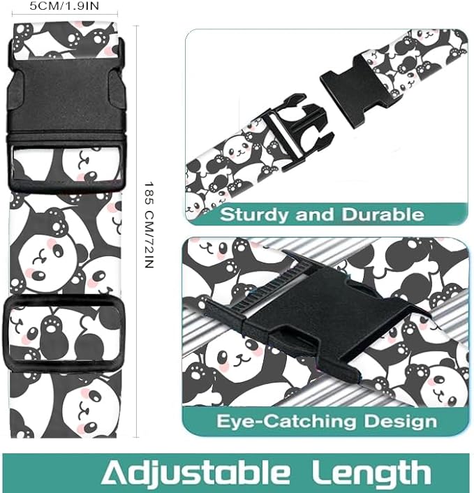 Luggage Straps for Suitcases Travel Belt Accessories, Cute Suitcase Strap - Image 5