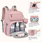 BabbleRoo Diaper Bag Backpack, Travel Backpack - Image 6