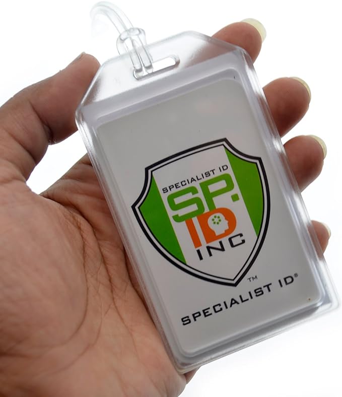 5 Pack - Premium Rigid Airline Luggage Tag Holders - Heavy Duty Hard Plastic - Image 4