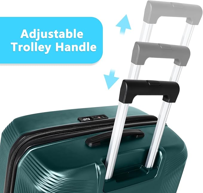 20 Inch Lightweight Expandable Carry On Luggage, PC Hardside Suitcase - Image 7
