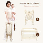 ANGELBLISS Baby Bassinet Bedside Crib, Pack and Play - Image 4