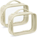 BAGSMART 2 Pack Clear Toiletry Bag, Puffy Edges TSA-Approved Travel Toiletry Bag by BAGSMART