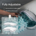 Coop Home Goods Cool+ Cut-Out Adjustable Pillow King - Image 2