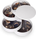 CONBOLA Jewelry Organizer, Small Jewelry Storage Box Earring Holder by CONBOLA