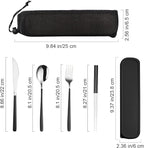 VANRA 4-Piece Portable Travel Utensils Set - Image 2