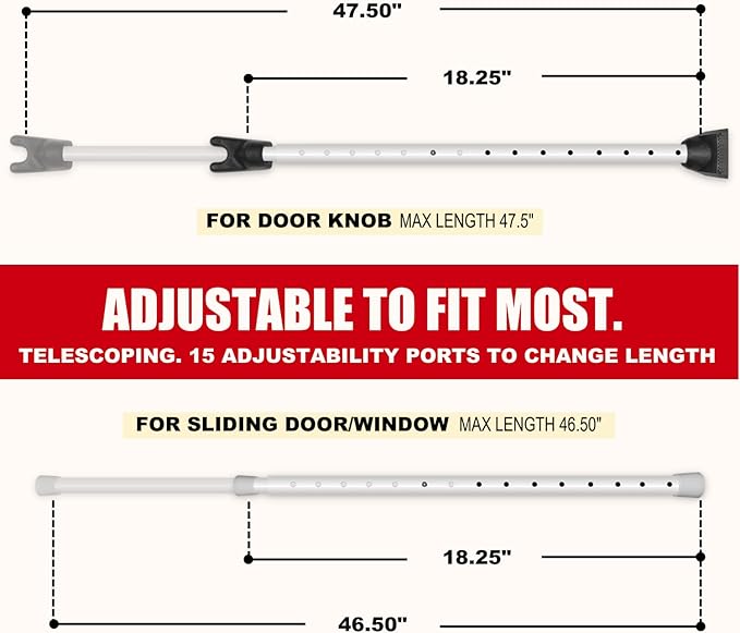 SECURITYMAN 2-in-1 Door Security Bar - Image 4