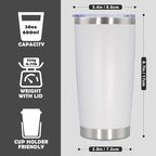 20oz Tumbler Stainless Steel Tumbler Cup - Image 4