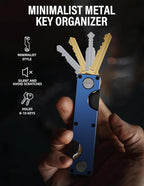 Key Organizer Key Holder Compact Key Case Minimalist Metal Key Chain Key Holder - Image 3