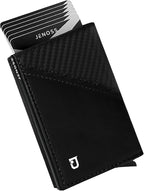 Jenoss Smart Wallet For Men: Full Grain Leather, Handcrafted, Slide Metal Pop by Jenoss-FinestSmartWallet