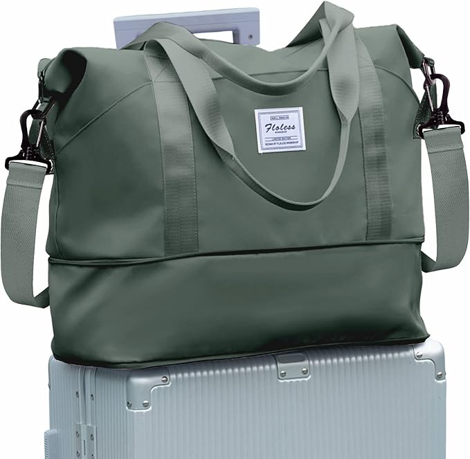Travel Duffel Bag, Sports Tote Gym Bag, Shoulder Weekender Overnight Bag by WONHOX