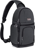 MOSISO Camera Sling Bag, DSLR/SLR/Mirrorless Camera Backpack Case Shockproof by MOSISO