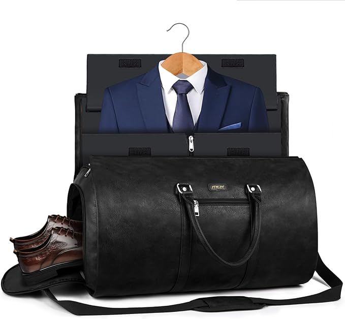 Garment Bag for Travel, Convertible Carry on Garment Duffel Bag for Men 3Pcs - Image 2