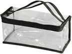 Small Rectangular Clear PVC Makeup Bag Make Up Artist Tool Organizer Pouch Bag by JulaVance