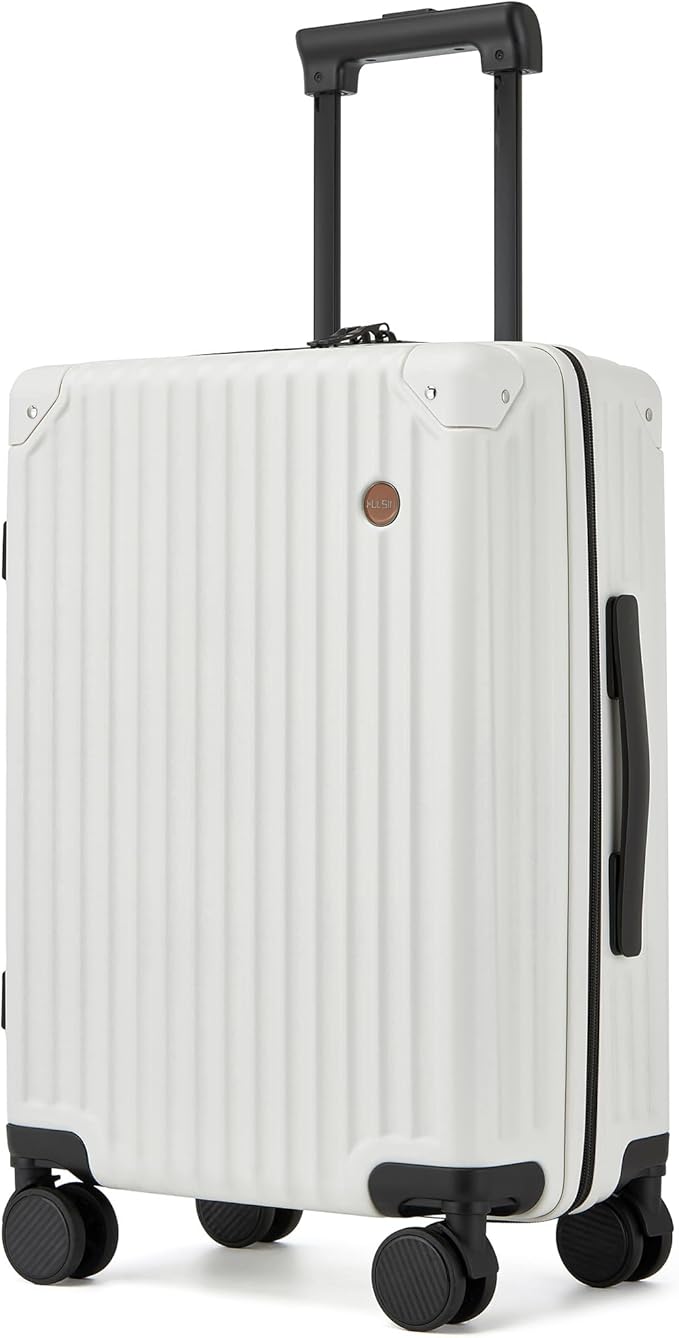 20 Inch Carry on Luggage, Airline Approved 22x14x9 Hard Shell Carry on Suitcase by TRAVELLUGGAGE