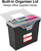 STAPLES Slim Portable File Tote, Letter Size - Image 4