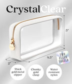 Clear Makeup Bag Zipper Pouch, Transparent Cosmetic Case Organizer, TSA - Image 2