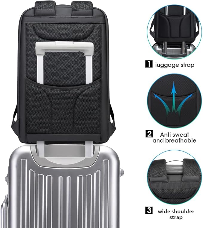 BANGE Anti Theft Backpack, Business Backpacks - Image 6
