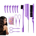 Hair Braiding Tools | Ergonomic Portable Lightweight Comb - Hair Styling Appliances | for Holiday Festival Salon Home Travel Wedding Bridal Spa Grooming Party Summer