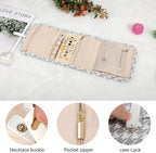 Voova Travel Jewelry Holder Organizer Case, Small Jewelry Storage Bag - Image 3