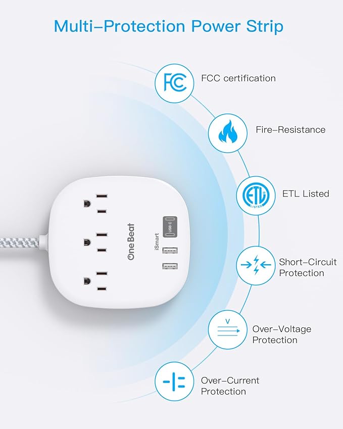 Cruise Essentials 2025, One Beat Travel Power Strip - Image 7