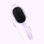 New Multifunctional Curly Hair Cushion Comb, 1Pc Oval New Air Cushion Comb WithHandle, Define Styling Brush,DetanglingHair Brush, Professional Hairstyle Comb, BouncingHair Brush (Black Purple)
