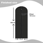 Dress Bags for Gowns Long, Suit Bag Cover for Storage and Travel, 2 Pack - Image 2