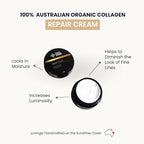 Organic Collagen Australia Repair Cream - Collagen Face Moisturizer for Women & Men - Hydrating & Nourishing Skincare (1.52 oz)