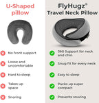 FlyHugz® Neck Travel Pillow | Memory Foam Neck Pillow - Image 6
