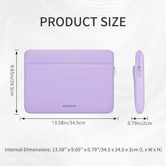 RAINYEAR Laptop Sleeve Case 13.3 Inch, Protective Portable Case - Image 5